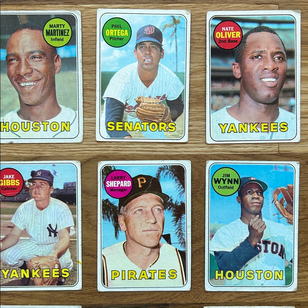 Vintage 1969 Topps Baseball Trading Cards Collection - Picture 4 of 8